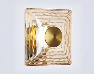 Бра 15*15*8,5- см, **28W, 3000K, Ambrella Light High Light LH31035, латунь