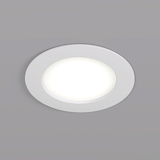 Светильник встраиваемый 9,5*9,5*3,5 см, вр 7,8 см, *LED*5W, 4000K, Denkirs Snartun DK3047-WH, белый