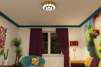 Торшер Lussole LSP-0618, 42*161 см, бронзовый