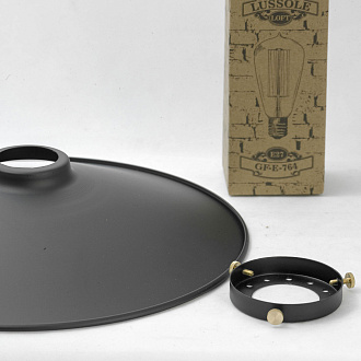 Подвесной светильник Lussole New york GRLSP-9601, 30*25 см, черный