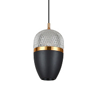 Подвесной светильник 10*8*200 см, LED 10W, 4200K, Черный LED4U L8754-1 GR