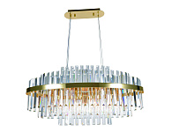Люстра L800 x W400 x H400 (800), мм, 10*40W (400W), GOLD H+CLEAR (Золото + Прозрачный Хрусталь) NewRgy 5740E/10A GOLD H+CLEAR