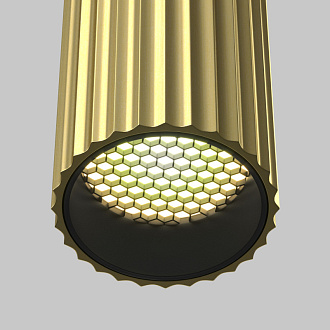Накладной светильник 6 см, Maytoni Calipso C106CL-01-GU10-BS, латунь