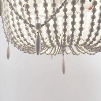Люстра Anselme White Wood Large Chandelier 50*50*70 см, 5*E14*40W, ImperiumLoft 40.1934-0, Белый