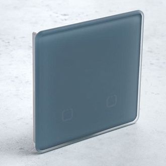 Радиовыключатель сенсорный HiTE PRO SN-R2 (Серо-голубой, закругленные углы) HPSW-SNR2-GB