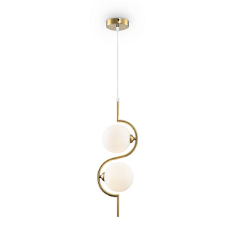 Светильник 17 см, Freya FR5124PL-02BS, латунь-черный