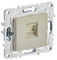 SKANDY Розетка комп. RJ45 кат.6 SK-K02B беж. IEK, SK-K10-2-K10