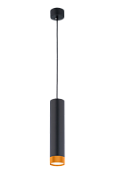 Светильник Ø70 x H300(1200), мм, , SBK+SGD(Матово чёрный + Золото) Rilon 531C SBK+SGD