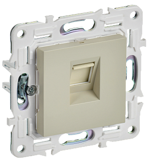 SKANDY Розетка комп. RJ45 кат.6 SK-K02B беж. IEK, SK-K10-2-K10