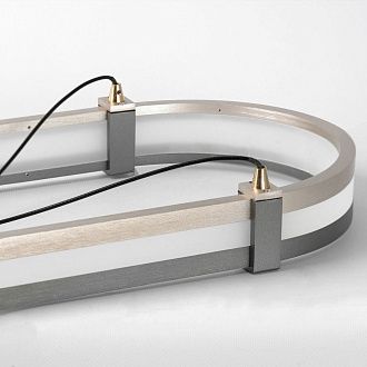 Линейно-подвесной светильник *102*45-150 см, 1*LED*40W, 4000K, Lussole Hidalgo LSP-7410, серый