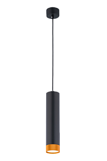 Светильник Ø70 x H300(1200), мм, , SBK+SGD(Матово чёрный + Золото) Rilon 531C SBK+SGD