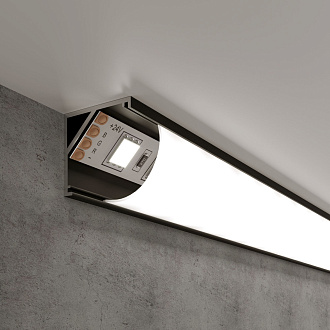 Угловой алюминиевый профиль 2000*16*16 мм черный/белый для светодиодной ленты LL-2-ALP008 Elektrostandard