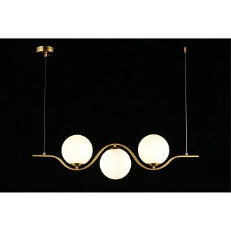 Подвесной светильник 80*15*40-120 см, 3*G9, 5W, Aployt Jagna APL.312.13.03, латунный