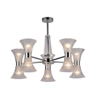 Люстра 67*67*49 см, 10*E14 Gerhort G11057/10CR CL, Хром