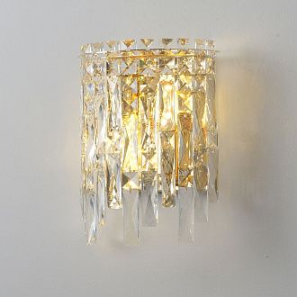 Бра 22**29- см, 2*E14*40W, Crystal Lux Abril ABRIL AP2 GOLD, Золото