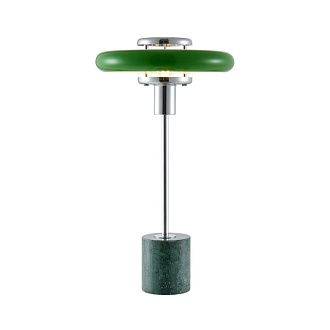 Настольная лампа 45 см, Lussole Stream LSP-5015, хром-зеленый