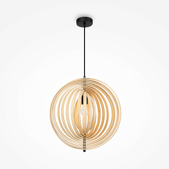 Подвесной светильник  50 см, E27 1 40W, К, Черный Maytoni Roots MOD197PL-01W1