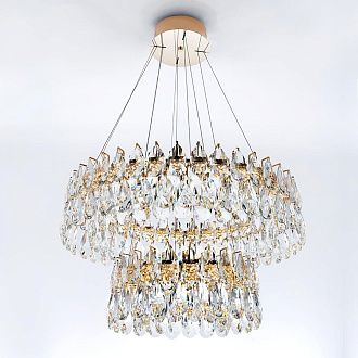 Подвесная люстра 80*80/150 см, LED 96W 3000-5500K MODELUX premium ML.6900.800P GD золото