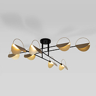 Светильник 116 см, Eurosvet Grazia 70148/8, черный-золото