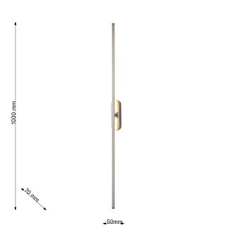 Бра Favourite Reed 3002-2W, D70*W50*H1000, каркас светильника в цвете никель