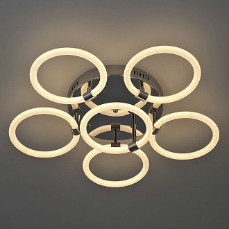 Светильник 65*65*15- см, *LED*66W, 3000КK, LED4U L2022-6, Хром
