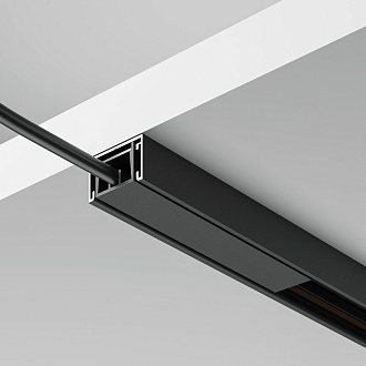 Шинопровод накладной для трековых светильников 300*2*1,2 см, Maytoni Technical Busbar trunkings Basity TRX172-113B черный