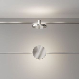 Трековый магнитный светильник 12 см, 7W, 4000K, Maytoni Plato TR152-1-7W4K-PT, серебро
