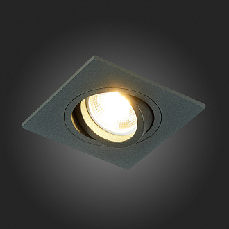 Встраиваемый светильник 9/8 см, GU10, IP20 ST LUCE ST251.408.01 Черный, вр 8 см
