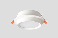 Светильник встраиваемый 11 см, Crystal Lux CLT 087C WH GX53, белый