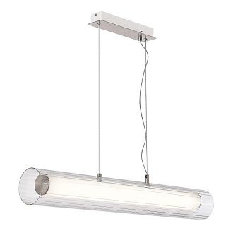 Светильник подвесной Никель/Белый, Прозрачный LED 1*33W 3000K/4000K St Luce  SL2010.103.01