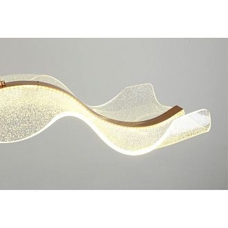 Подвесной светильник 120*30*50-150 см 46W, 4000K, 15 м2, Aployt VIOLA APL.659.03.46, латунный