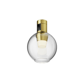 Трековый магнитный светодиодный светильник 9 см, 3W, 3000K, Maytoni Flarity Bubble TR148-1-3W3K-BS, латунь