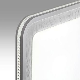 Светильник 50,7*50,7*7 см, LED 1*70W, 3000-6000 К, Sonex Mavi Wood 7682/EL, белый/светло-серый под дерево