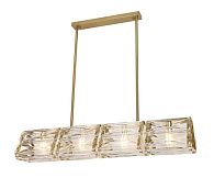 Подвесная люстра 100 см, Kink Light Тира 07598-100,36, латунь