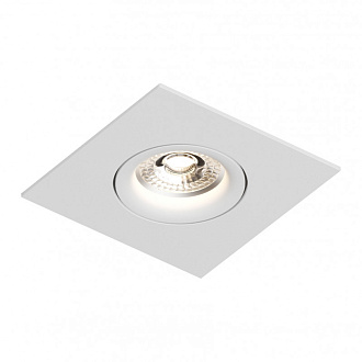 Светильник встраиваемый 9,2*9,2*2,5 см, вр 7 см, 1*GU10*50W, Denkirs Roto mini DK2038-WH, белый