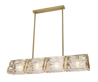 Подвесная люстра 100 см, Kink Light Тира 07598-100,36, латунь