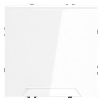 Розетка встраиваемая Voltum S70 с заземлением, защитными шторками и крышкой 16А, белый  пластик  VLS040301