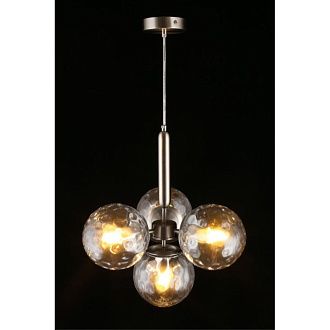 Подвесная люстра 40*50-150 см, 4*E27, 60W, Aployt Lora APL.728.16.04, латунный
