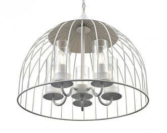 Подвесная люстра  49*125 см, 5*E14 белый Vele Luce Florian VL5061P05