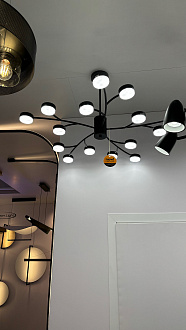Светильник подвесной 8*80*80 см, 5*GX53 Lumion Torina 8117/5 черный