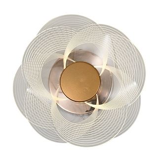 Бра 20*7*20 см, 1*LED*3W, 3000 - 6500K Gerhort G61403/1A FGD CL, Золото