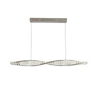 Подвесная люстра 100 см, 90W, 4000K, Aployt Olimp APL.045.16.20, никель