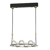 Подвесная люстра 52*157,5 см, 6*LED, 45W, 4000К, Favourite Rosio 4291-6P черный