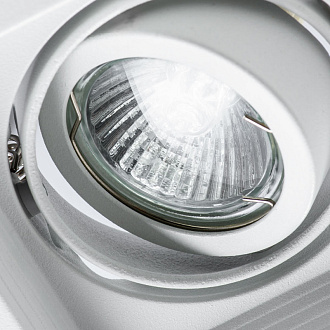 Точечный светильник 13/10.5 см, GU10, IP20 Arte Lamp A6661PL-1WH белый, вр 10,2*10,2 см