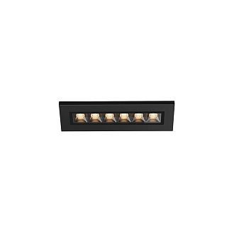 Встраиваемый светильник 18*5,2-5,7 см, LED*6W, 3000K, Maytoni Ghost O488DL-L6GF3K, Графит