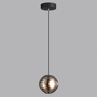 Подвес 14,8*14,8*129 см,  LED*W, 4000 К, Odeon Light Troni, черный 5041/12L
