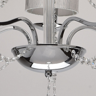 Люстра 64*100 см, 5*E14 хром/прозрачный MW-Light Федерика 684010105