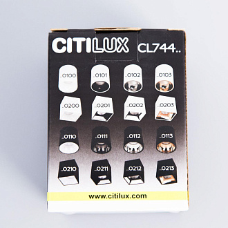 Светильник 8*8 см, 12W LED, 3500K, Citilux Старк CL7440103, белый-медь