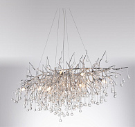 Светильник ElegantLight DZN-8261 СЕРЕБРО D1600*750/H500/20/E14/10W RAIN 22-10