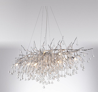 Светильник ElegantLight DZN-8261 СЕРЕБРО D1600*750/H500/20/E14/10W RAIN 22-10
